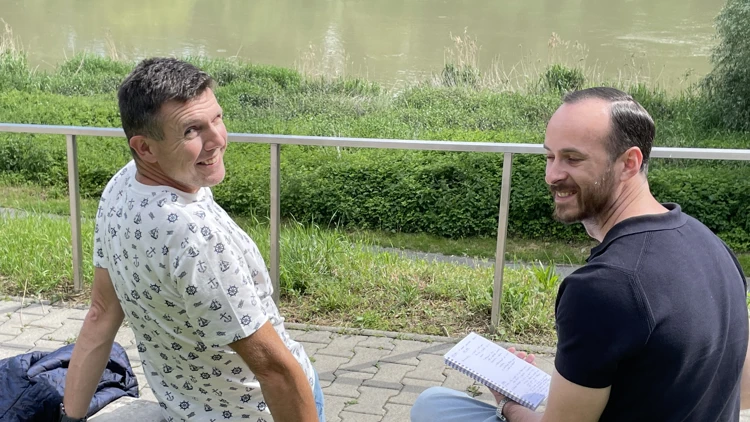 Učíme sa opäť na terase na slniečku