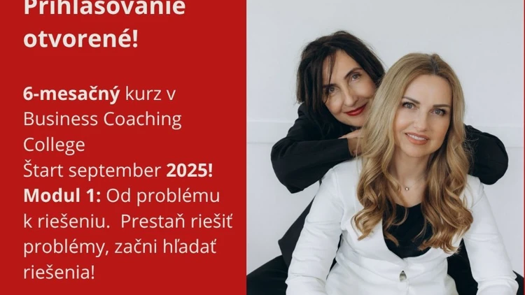 Začíname v septembri - Biznis koučing kurz