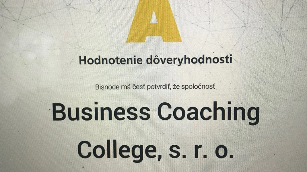 Certifikát hodnotenia dôveryhodnosti spoločnosti