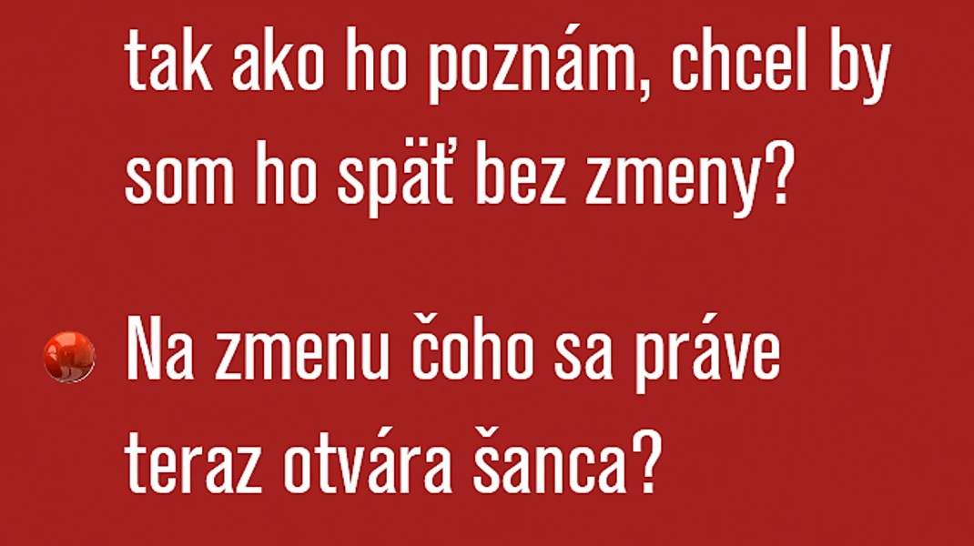 Koučovacie otázky pre seba